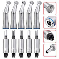 Dental Low Speed Handpiece Contra Angle & External Water Spray Air Motor 4 Hole