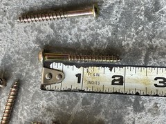 LOT of 50 Screws #10 Brass Phillips Round Head Wood Screws 2”