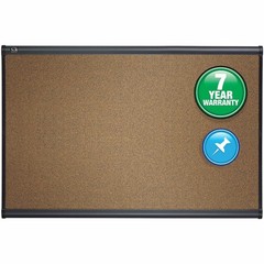 Quartet B243G Cork Board 24×36 in Brown Graphite Frame