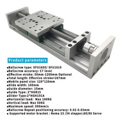 Heavy Duty Linear Ball screw Stage 70-100kg 4PCS*HGR15 X Y Z CNC Slide Table