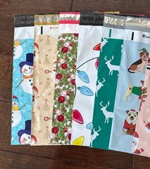 20 Pack – 10×13” Beautiful All Christmas Mix Poly Mailers