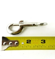 Ten Piece Pack 125 Bolt Snap Rigid Round Eye 1/2in Light Duty Nickel Plated KOCH
