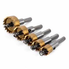 5PCS Hole Saw Tooth Kit HSS Steel Drill Bit Set Cutter Tool For Metal Wood Alloy