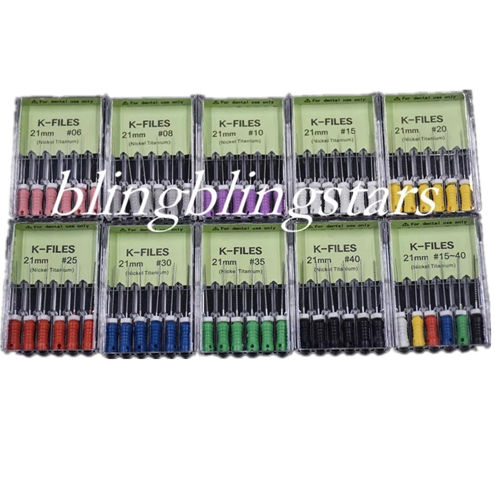 1 Box Endodontic Dental K-FILES 21/25/31mm Niti Nickel Titanium Root Canal File