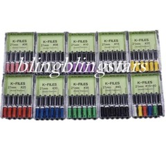 1 Box Endodontic Dental K-FILES 21/25/31mm Niti Nickel Titanium Root Canal File