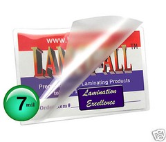 LAM-IT-ALL 7 Mil File Card Hot Laminating Pouches 3-1/2 x 5-1/2 [100/pack] Clear