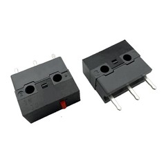 HUANO Red Dot Long-Pin 4mm Rise 10M Mouse Micro Switch 12.8×5.8×11.2mm (4 Pcs)