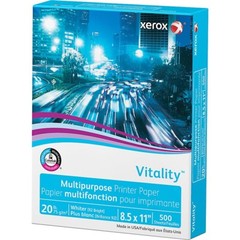 Xerox Vitality 8.5″ x 11″ Multi-use Printer Copy Paper 20 lbs 92 Brightness 5000