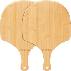 2Pack Natural Bamboo Pizza Peel 16 inch Wood Pizza Paddle Bread Cheese Vegetable