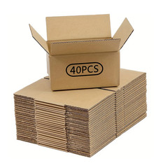 Small Item Shipping Boxes, 5.7X3.3X4.1Inches, Single Wall, 32Lb/Sq Inch, Brown