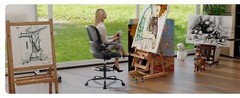 Tall Office Chair Tall Standing Desk Chair Counter Height Adj. Mid Back Mesh