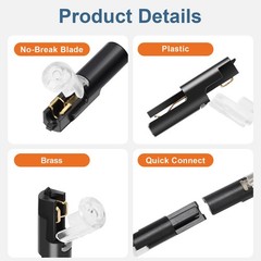 100 PCS Plug-In Quick Wire Connectors, Reusable Clamp Terminal Blocks for Cables