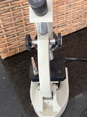 Vintage PARCO Monocular Compound Microscope 13″ Electric Illuminated Working