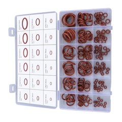 180 Pcs O-Ring Brown Metric FKM O-Ring Kit Fit High Heat Applications