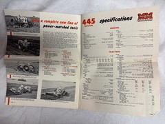 Minneapolis Moline MM 445 Tractor Advertising Sales Brochure Booklet