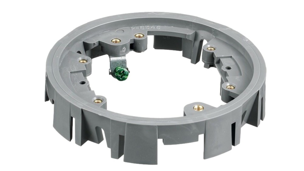 Hubbell Raco P-6346 Floor Box Adapter Ring. Mounting Bracket 4 3/4″ Gray P6346