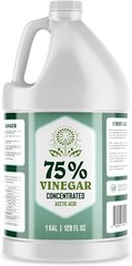 75% Vinegar – 1 Gallon – Concentrated Acetic Acid – Heavy Duty – USA Bulk