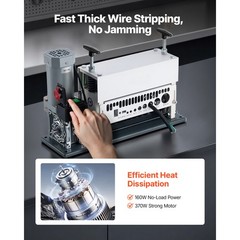 Uimoso Electric Wire Stripping Machine 370W Copper Cable Stripper 0.06”-1.57”