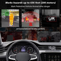 Thermal Imaging Camera Night Vision for Cars 256×192 Pixels 6.25″ Display AI Col