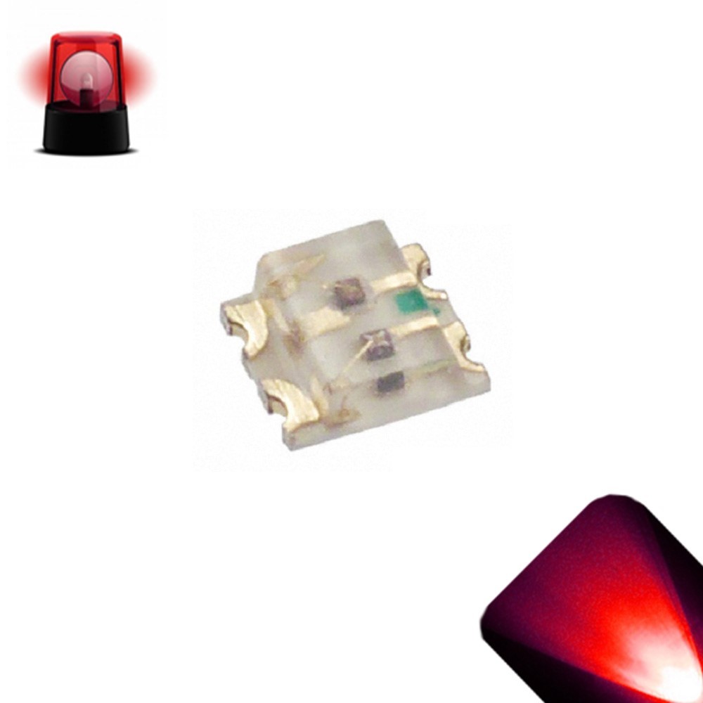 20 x 0606 0603 LED SMD Red Slow Flashing Ultra Bright Blinking Nano