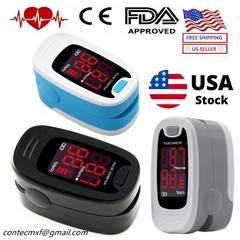 Pulse Oximeter Fingertip SPO2 Blood Oxygen Meter Heart Rate O2 Patient Monitor