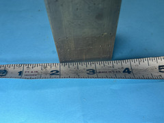 vintage solid brass bar machinist tool 5″ x 1.5″ x 1″ scrap over 2 pounds