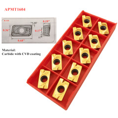 60PCS APMT1604PDER DP Indexable CNC milling cutter Carbide INSERTS APKT1604