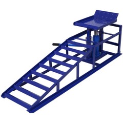 Auto Car Truck Service Ramps Lifts, Garage Car Lift Hydraulic Ramps Blue 5 Ton