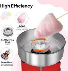 ROVSUN 15 Inch Cotton Candy Machine Commercial, Candy Floss Maker Electric Cotto