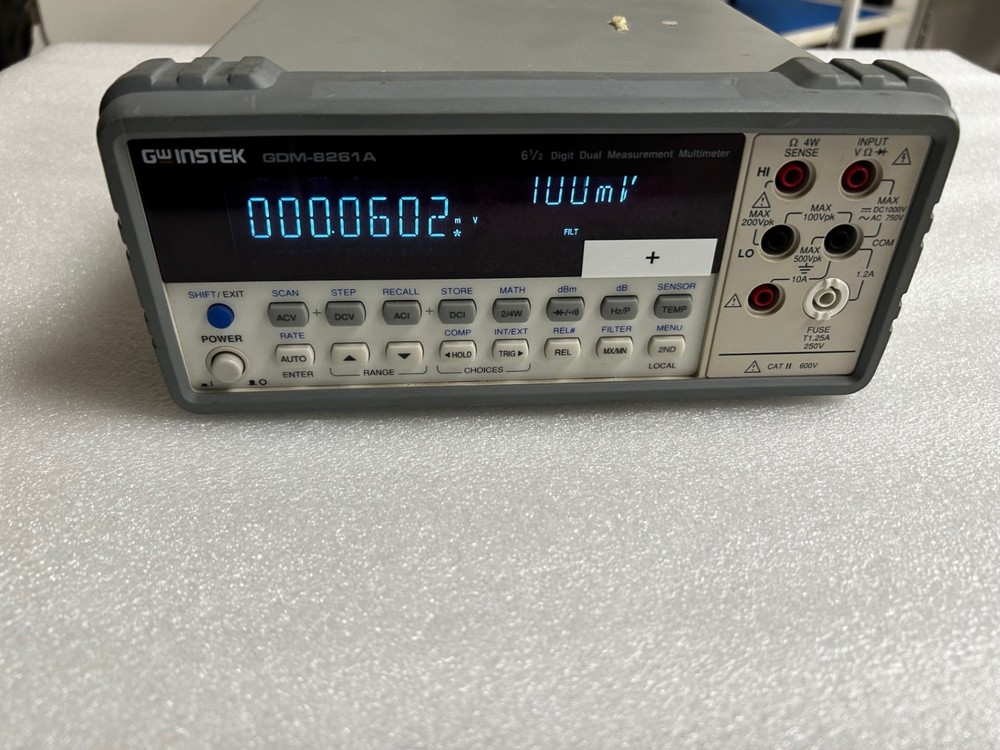 GW Instek TEXIO GDM-8261A 6.5 Digit Dual Display Bench Multimeter