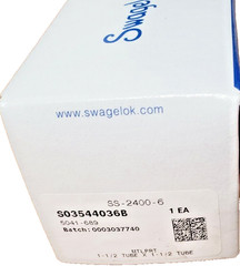 (QTY:1) SWAGELOK SS-2400-6 / SS24006 Stainless Steel Tube OD 1-1/2” (Brand New)