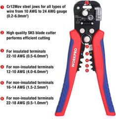 WORKPRO Wire Stripper Set 8″ Multi-Tool Stripper 8″ Self-Adjusting Wire Stripper