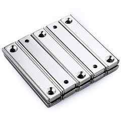 80lbs Pulling Force Neodymium Rectangular Pot Magnets 60 Packs, 2.36″x0.53″x0…