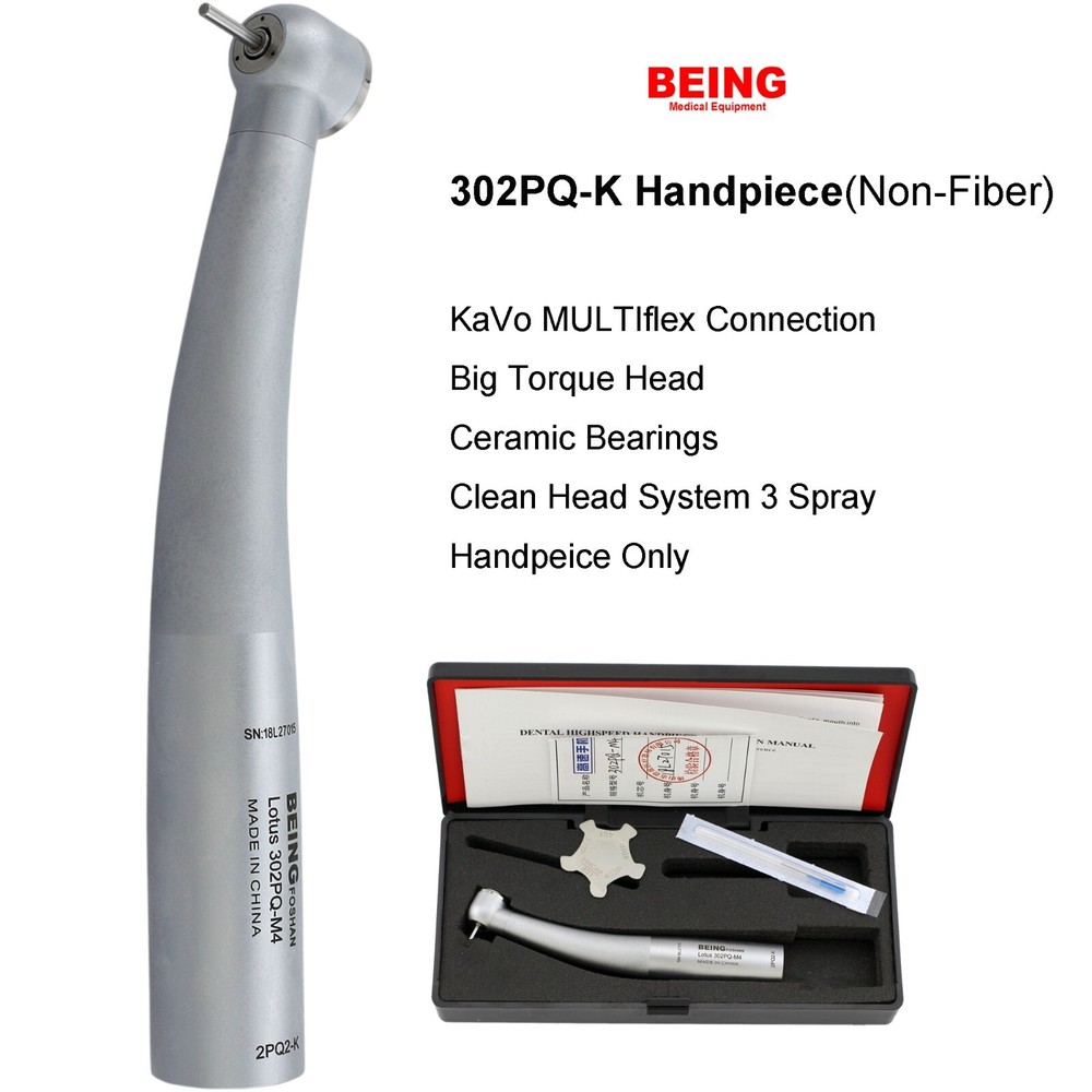 BEING Dental High Speed Handpiece Turbine Fiber Optic For KaVo Coupler 4 6 Hole