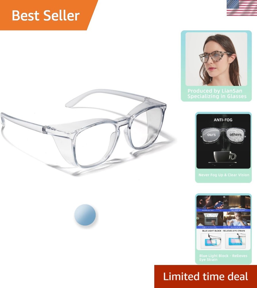 Oversized Anti-Fog Safety Goggles – Perfect Vision for Healthcare Pros