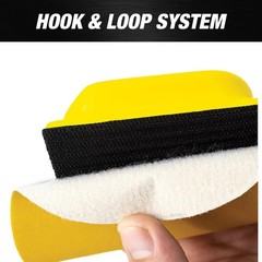 16pcs Hand Sanding Block Set – Hook and Loop Interchangeable Assorted Shapes