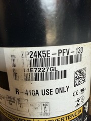 Copeland ZP24K5E-PFV-130, Scroll compressor, 220V, R-410a, Single Phase