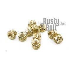 M2 x 2.5mm, 3.2mm OD – Knurled Brass Threaded Heat Set Inserts 3D Printing