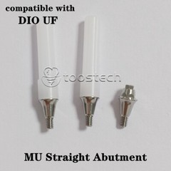 MU straight abutment 0 degree made from grade 5 Eli ti fit to DIO UF II New line