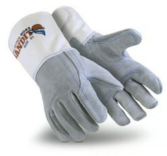 HexArmor Bandit Gloves 5043 Size 7/S Heavy Duty Leather Work with Extended Cuff