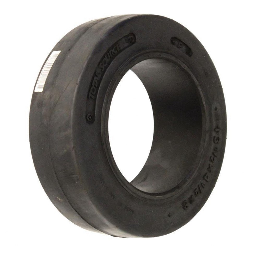 (SET OF 2) FORKLIFT TIRE 13.5X4.5X8 SMOOTH PRESS ON | BLACK