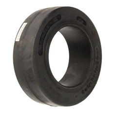 (SET OF 2) FORKLIFT TIRE 13.5X4.5X8 SMOOTH PRESS ON | BLACK