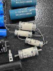 Vintage High Voltage Capacitor Lot Sprague Dearborn Hunts Nichicon 26 Pc Mixed