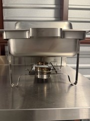 Full Size Stainless Steel Rectangle Chafing Dish with Lift-Off Lid