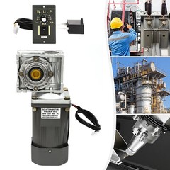 0-27RPM Gear Motor Worm Geared Motor Speed Controller Electric Motor Kit 180W