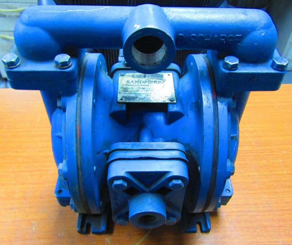 🤓 SANDPIPER DOUBLE DIAPHRAGM PUMP 1” NPT 45 GPM 1/2” FNPT AIR S1FB1AGTANS000
