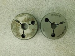 Vermont Adjustable Thread Ring Gage 6g Go/No Go M12.0-1.00 Thread Size 362128030