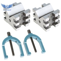 Multi-Use 2-3/8″ x 2-3/4″ x 2″ V-Block and Clamp Set Hardened Steel Precision