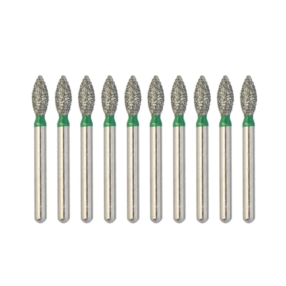 Dental Diamond Burs FG for High Speed Handpiece Flame Ogival End Coarse FO-28C