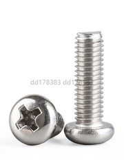 304 Stainless Steel Phillips Cross Pan Head Screws Bolt Inch 5/32，1/4，5/16，3/8，